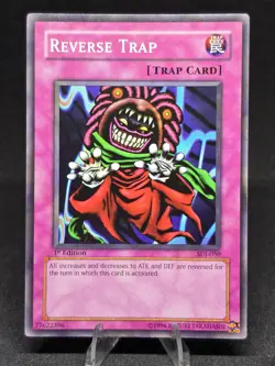 Yu-Gi-Oh! Reverse Trap SDJ-050 Joey Vintage 1st Edition Common NM - Image 1