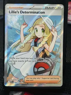 Pokemon TCG Lillie's Determination Trainer Card Holo Rare 169/132 Nm/M - Image 1