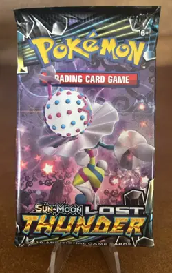 Pokemon TCG Sun & Moon Lost Thunder Booster Pack 10 Cards English - Image 1