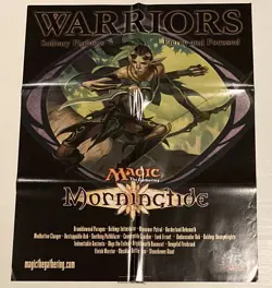 Magic MTG Morningtide Warriors Promotional Poster NEW TCG CCG - Image 1
