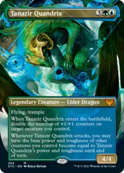 [1x] Tanazir Quandrix - Borderless Near Mint, English Strixhaven Extras MTG Magi - Image 1