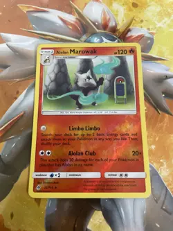 Pokemon Card Alolan Marowak Forbidden Light Reverse Holo Rare 12/131 Near Mint - Image 1