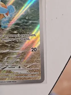 Pokemon TCG Squirtle 170/165 Full Art 151 Illustration Rare Holo NM - Image 5