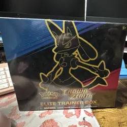 Pokemon Trading Card Game Crown Zenith Elite Trainer Box English Lucario - Image 1
