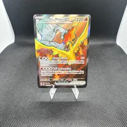 Pokemon Destined Rivals Team Rocket’s Moltres Stamped Promo 208/182 - Image 1