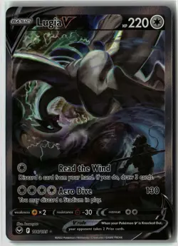 Lugia V ⭐ 186/195 Holo Rare Ultra Silver Tempest 2022 Pokemon NM - Image 1
