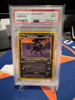 2001 Umbreon Pokemon Neo Discovery #32 PSA 9 - Image 4