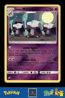 2019 Pokemon SM Team Up 64/181 Alolan Marowak Reverse - Image 1