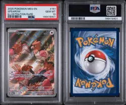 2025 Pokemon Mega Evolution Spearow Illustration Rare #151/132 PSA 10 - Image 1