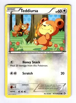 Teddiursa Legendary Treasures: Radiant Collection #RC15 Common Holo NM Pokemon - Image 1
