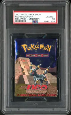 2001 Pokemon Neo Discovery Unlimited Booster Umbreon Art PSA 10 GEM MINT - Image 1
