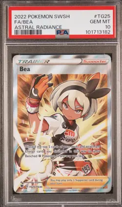 Bea Pokemon Astral Radiance TG25/TG30 Holo Ultra Rare PSA 10 Gem Mint - Image 1