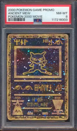 2000 POKEMON GAME PROMO ANCIENT MEW POKEMON 2000 MOVIE PSA 8! - Image 1