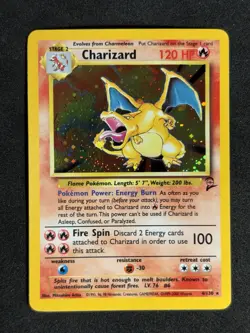 Pokemon TCG Charizard Holo 2nd Edition Base Set 4/130 Unlimited 1999 🔥 - Image 1