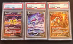 2023 Pokemon Raikou Suicune Entei V Crown Zenith Full Art SET of 3 PSA 10 - Image 1