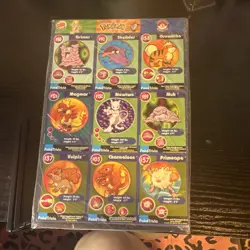 Pokemon The First Movie - Burger King 1999 Complete Uncut Sheet Set - Image 2