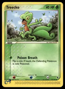 Treecko 75/109 Ruby and Sapphire Pokemon - Image 1