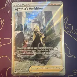 Cynthia's Ambition GG60/GG70 Pokemon Crown Zenith: Galarian Gallery Holo NM - Image 1