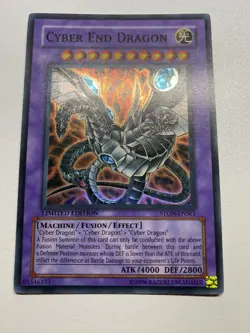 Yugioh Cyber End Dragon Limited Edition Super Rare STON-ENSE1 HP - Image 1