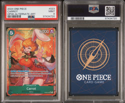 2024 ONE PIECE TWO LEGENDS CARROT ALT ART OP08-023 PSA 9 - Image 1