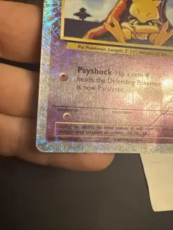 Abra Reverse Holo 2002 Legendary Collection Pokemon Card 67/110 - Image 4