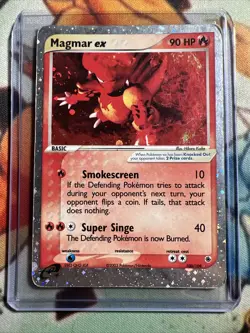 Magmar EX 100/109 Holo Rare Ruby and Sapphire Pokemon Card Lp Free Ship - Image 1