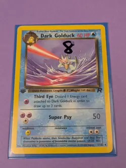 Dark Golduck - 37/82 - Uncommon - 1st Edition Team Rocket - Pokemon Card - MP - Image 3