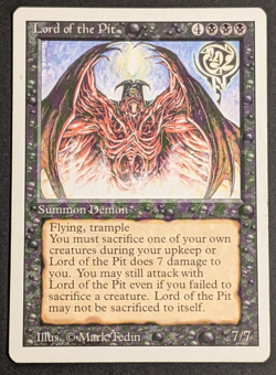 MTG Card - 1x DLord of the Pit - Revised (3rd) Edition - HP - Vintage Magic 1994 - Image 1