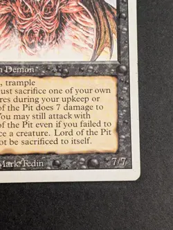 MTG Card - 1x DLord of the Pit - Revised (3rd) Edition - HP - Vintage Magic 1994 - Image 5