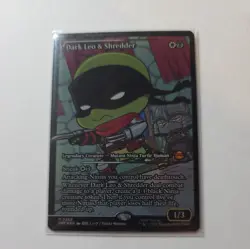 Dark Leo & Shredder - Foil - Showcase - 289 - MTG - Ships now! - Image 1