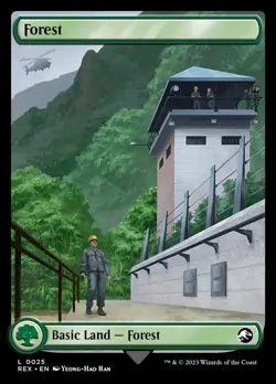 MTG Forest // Forest Full Art ** Jurassic World Collection ** English - Image 1