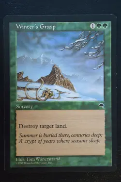 Magic The Gathering MTG WINTER'S GRASP Tempest LP Lightly Played - Image 1