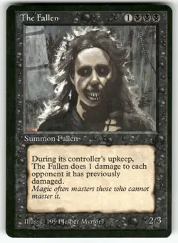The Fallen The Dark Uncommon Magic the Gathering Near Mint or Better - Image 1