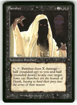 Banshee The Dark Uncommon Magic: the gathering Near Mint or Better - Image 1