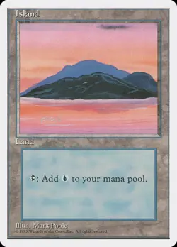 MTG Island (369) ** Fourth Edition ** English - Image 1