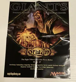 Magic MTG Lorwyn Giants Promotional Poster NEW TCG CCG - Image 1
