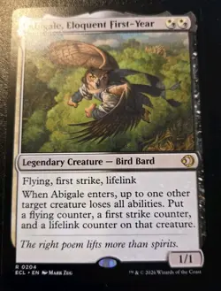 Abigale, Eloquent First-Year 0204 Rare Lorwyn Eclipsed Magic: The Gathering - Image 1