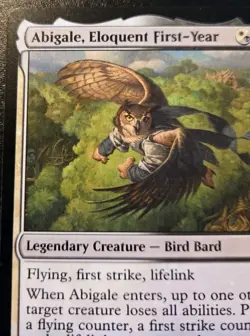 Abigale, Eloquent First-Year 0204 Rare Lorwyn Eclipsed Magic: The Gathering - Image 2