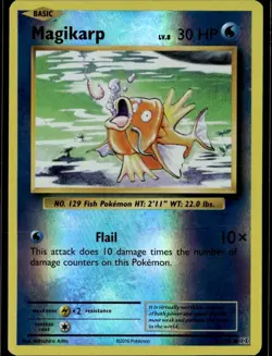 Magikarp Common XY Evolutions 33/108 Water Reverse Holo Pokemon Card - Image 1