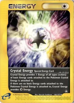 Crystal Energy 146/147 - Aquapolis - Pokemon - MP - Image 1