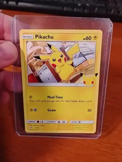 Pokemon TCG Pikachu 25/25 Regular 25th Anniversary McDonald’s Promo NM - Image 1