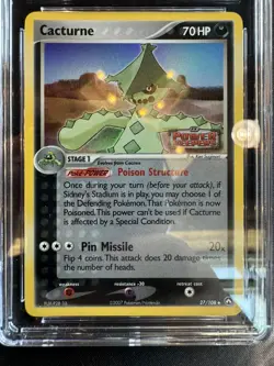 Cacturne Pokemon EX Power Keepers 27/108 Reverse Holo PSA 10 💎CGC 9.5 Gem Mint - Image 2