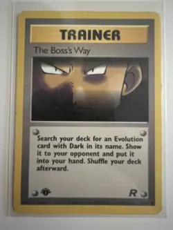 The Boss's Way 73/82 1st Edition Uncommon Good Condition Team Rocket WOTC - Image 1