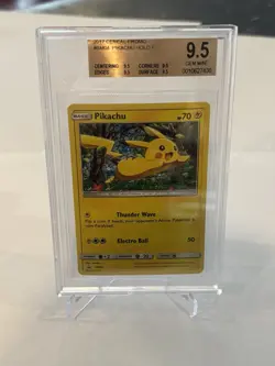 Pokemon TCG Pikachu 2017 General Mills Sm04 Beckett 9.5 Gem Mint - Image 1