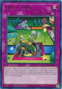 Yugioh Lose 1 Turn MAGO-EN160 1st Edition Gold Rare M/NM - Image 1