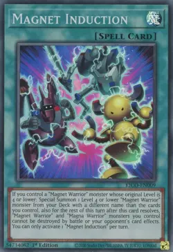 Yugioh Magnet Induction KICO-EN009 1st Edition Super M/NM - Image 1