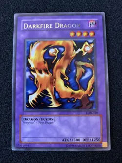 Darkfire Dragon (LOB-019) The Legend of Blue Eyes White Dragon Unlimited NM - Image 1