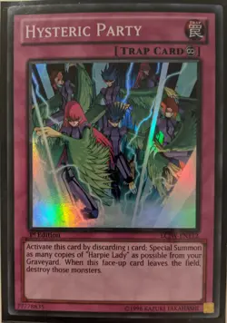 YuGiOh Hysteric Party Super Rare 1st Edition LCJW-EN112 - Image 1