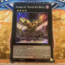 Yugioh Number 66: Master Key Beetle MP14-EN099 1st Edition NM - Image 1