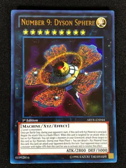 Yugioh Number 9 Dyson Sphere ABYR-EN044 1st Ultra (NM) - Image 1